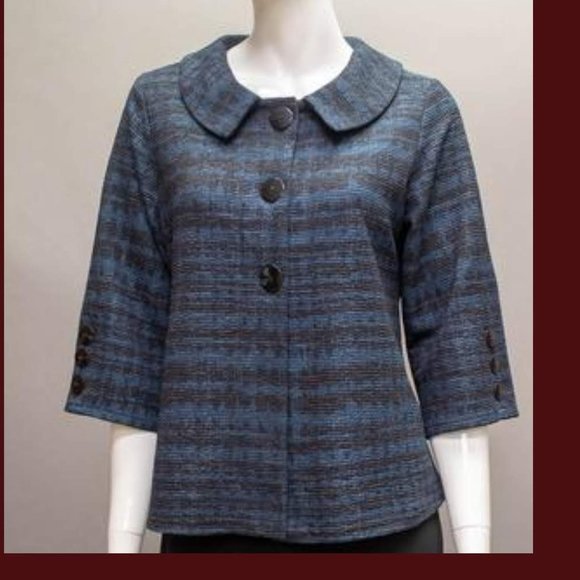 ANDRIA LIEU Patterned Black Jacket/Blazer - Picture 9 of 9